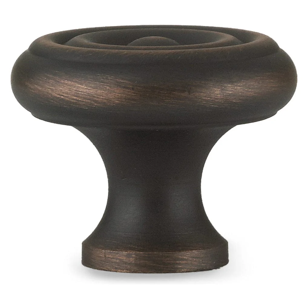 Traditional Knob, 1-1/4" D, Brushed Oil-Rubbed Bronze - Image 3