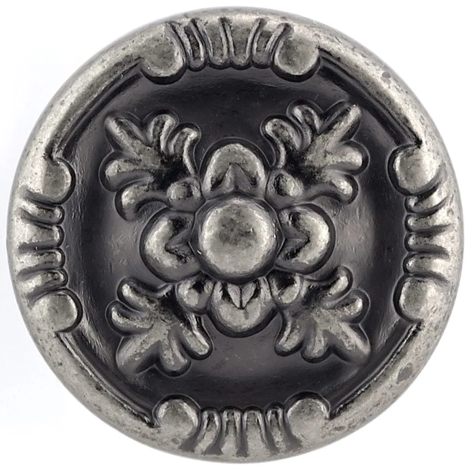 Traditional Knob, 1-1/4" D, Pewter - Image 2