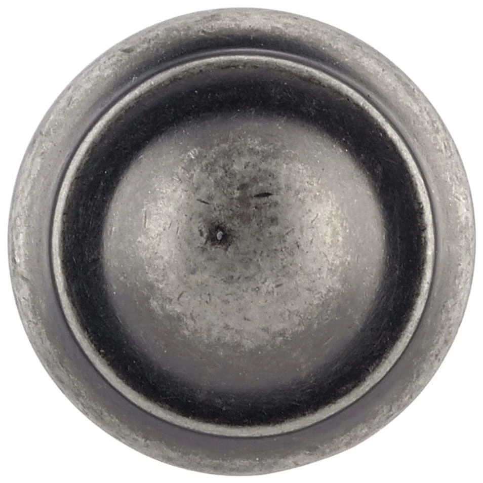 Traditional Knob, 1-3/16" D, Pewter - Image 2