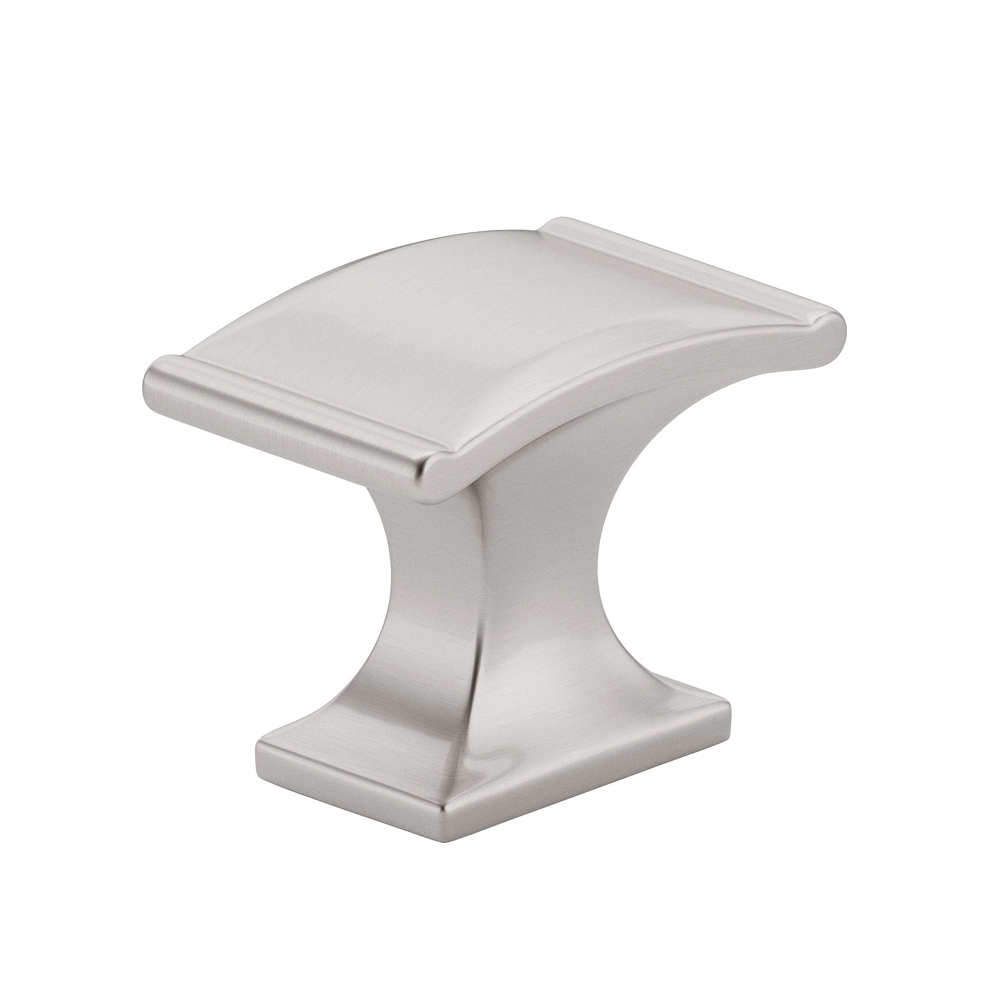 Traditional Knob, 1-3/8" x 25/32", Brushed Nickel