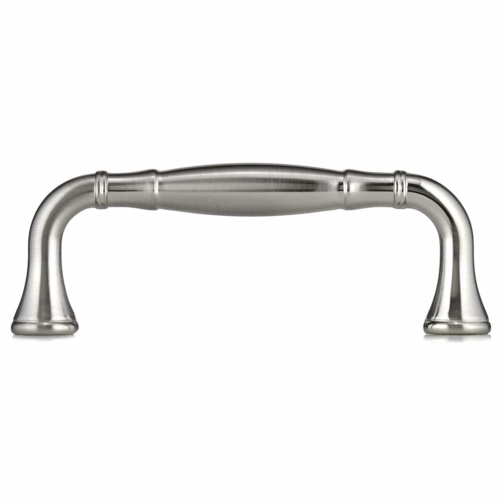 Traditional Pull, 3-3/4" Center-to-Center, Brushed Nickel - Image 3