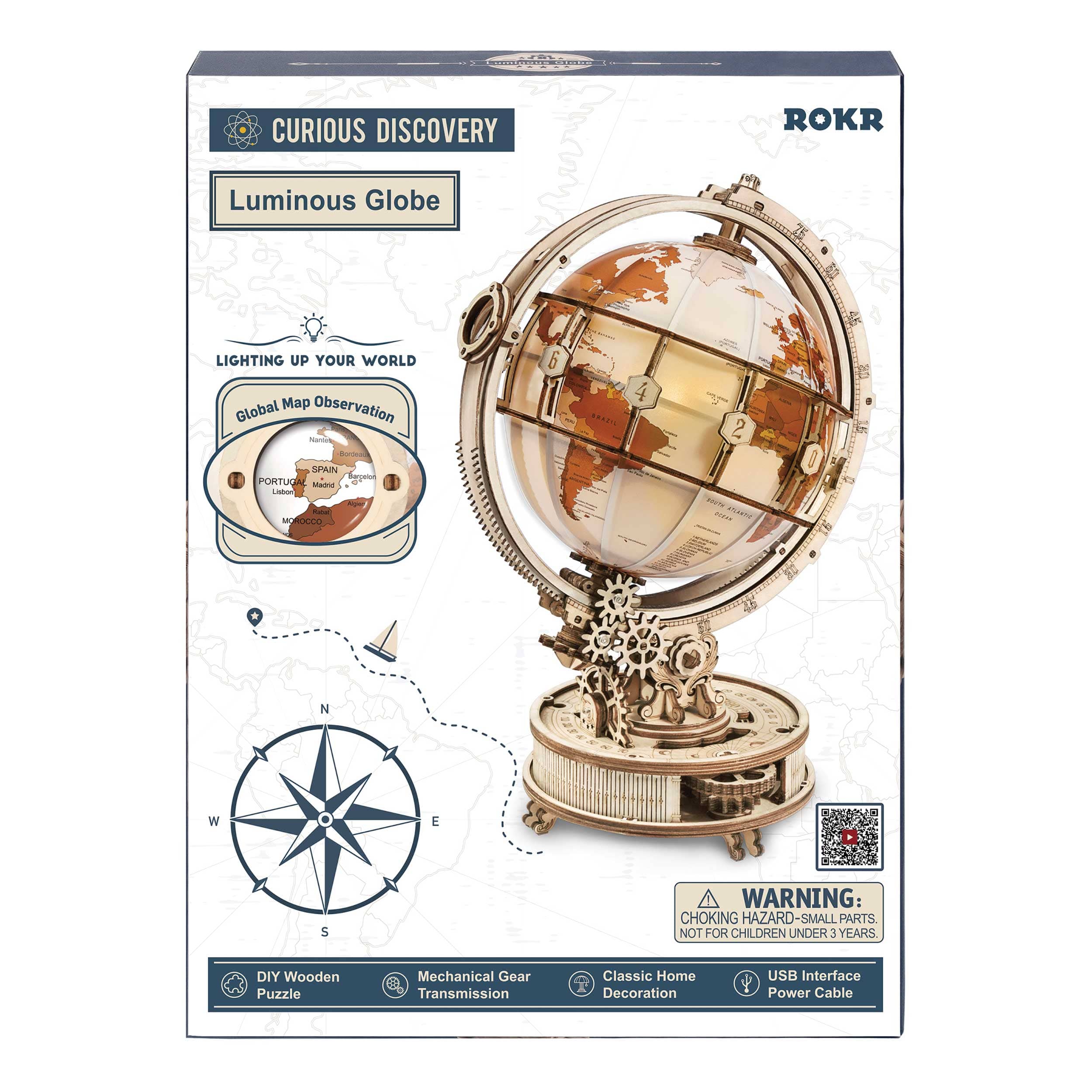Luminous Globe 3D Puzzle Kit - Image 2