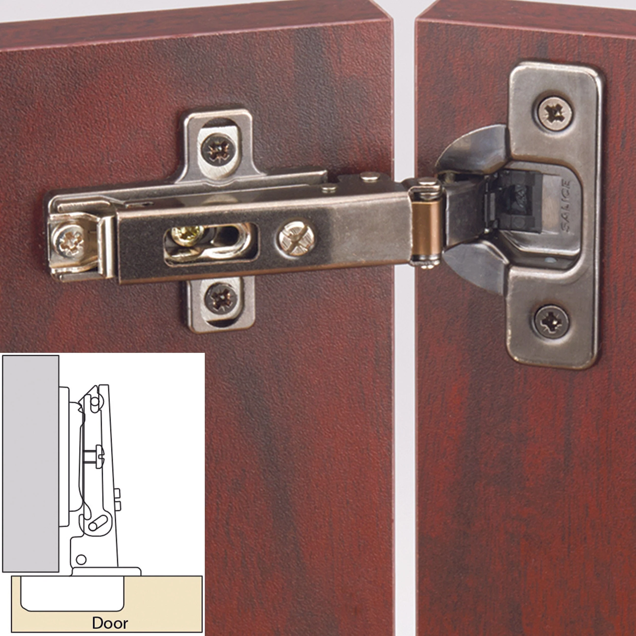 110° Self Close Hinge - Pair - Image 2