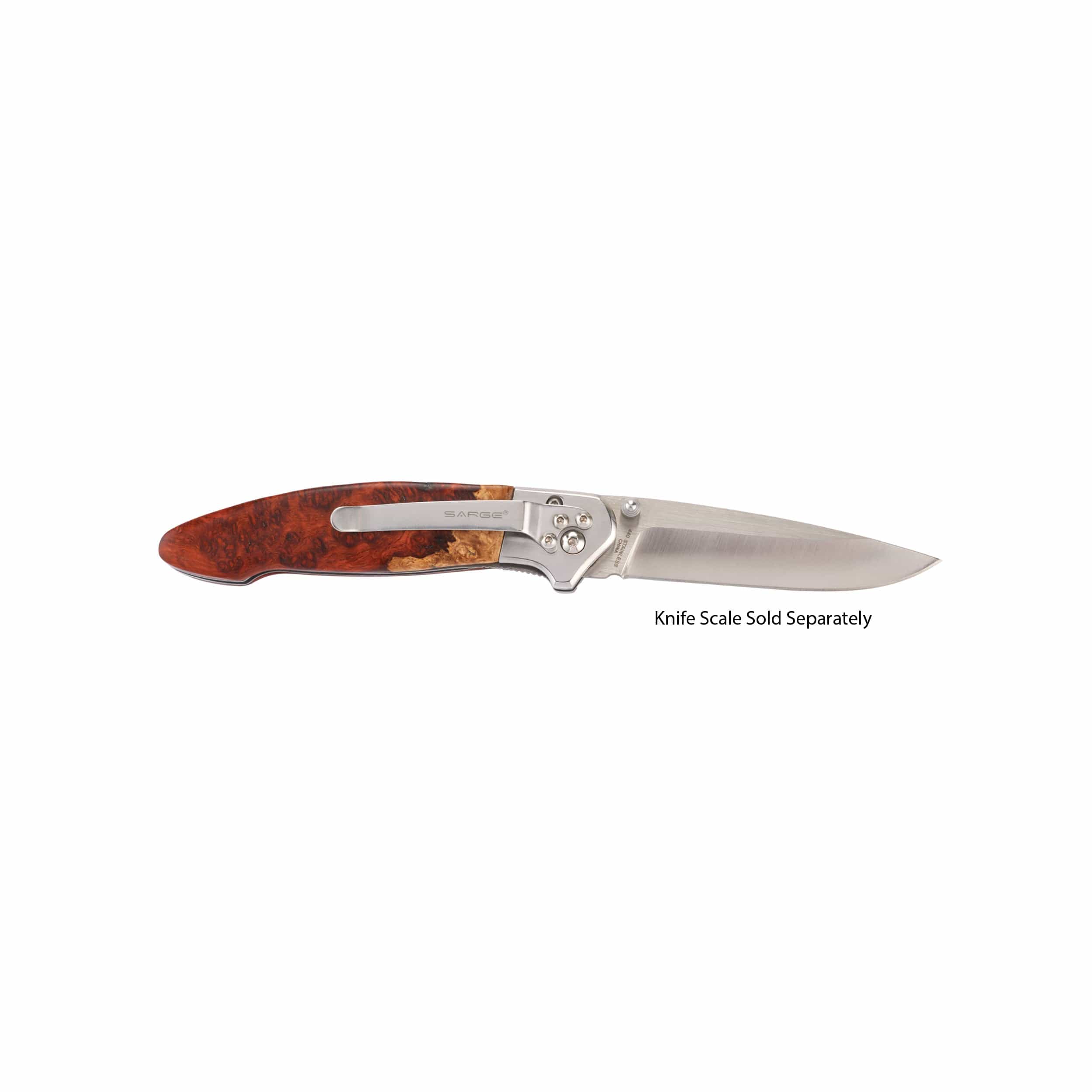 Liner Lock Pocketknife for Hunting and Fishing - 7-7/8" - Unfinished Kit - Image 3