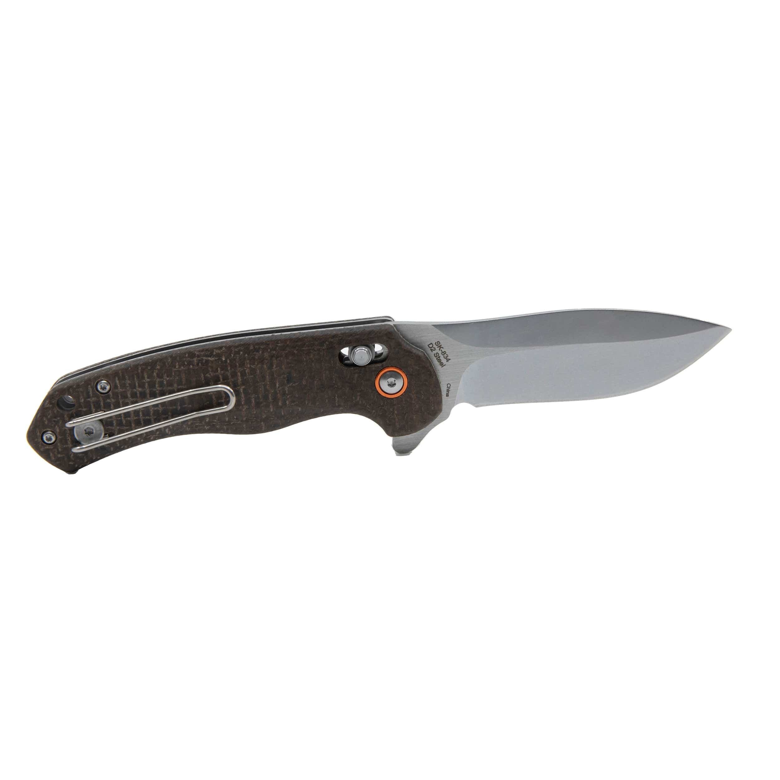 Stellar Linen Micarta Slide Lock Folder - Image 5