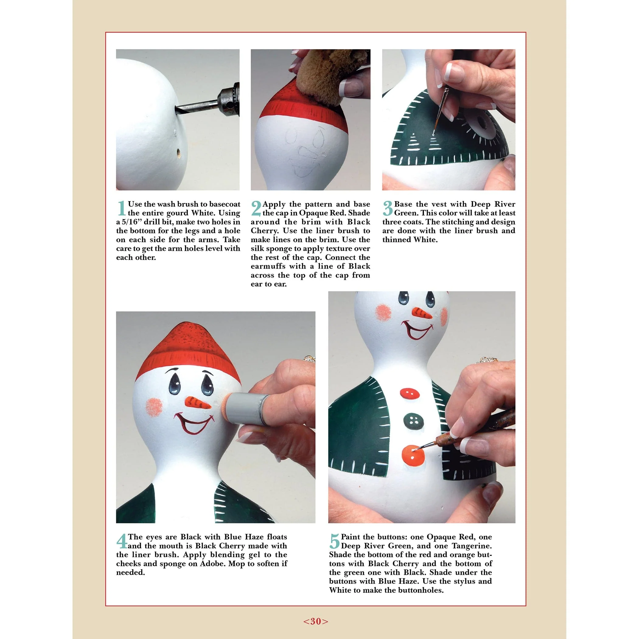 Holiday Fun: Painting Christmas Gourds - Image 3