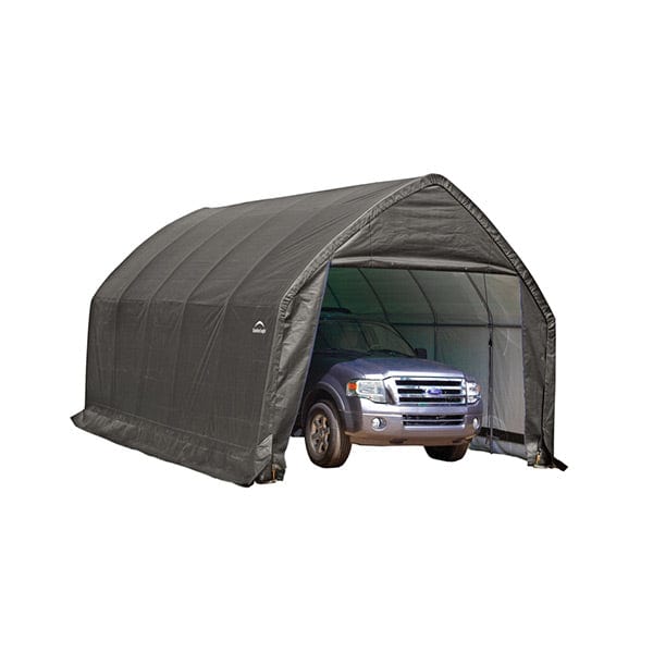 Garage-in-a-Box 13' x 20' x 12', Peak Style for SUV/Truck, Gray - Image 3