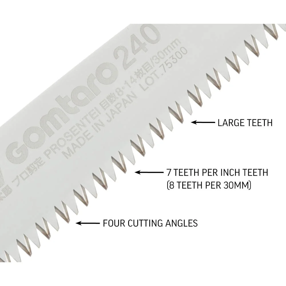 GOMTARO Pro-S Replacement Blade, 240mm, Dual Teeth - Image 3