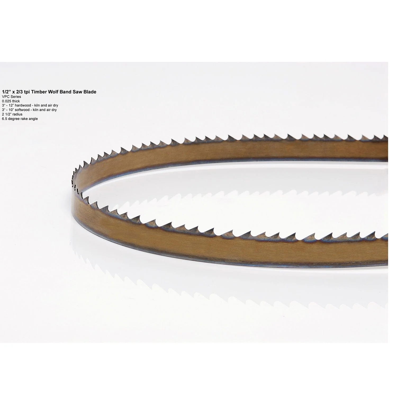 Bandsaw Blade - 131-1/2" x 1" x .035" x 2 TPI  - Positive Claw
