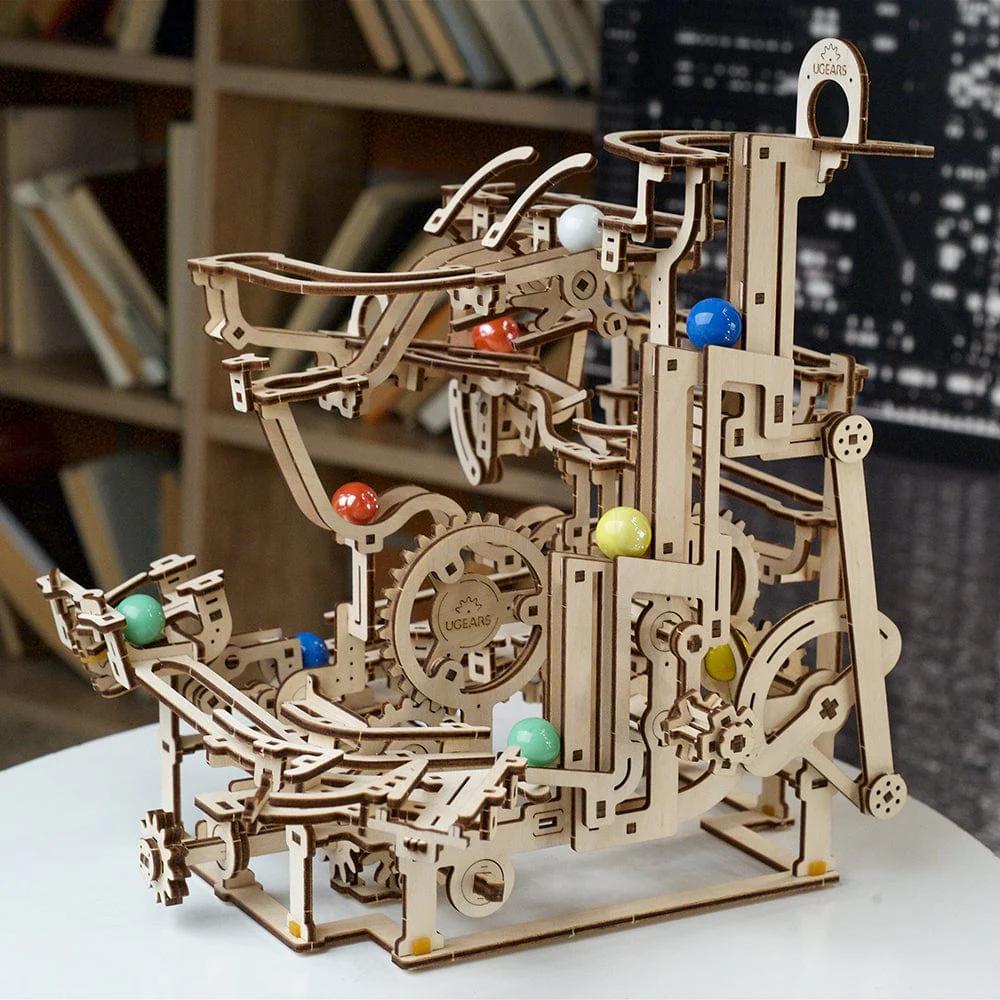 Marble Run Tiered Hoist Wooden Craft Kit - Image 2