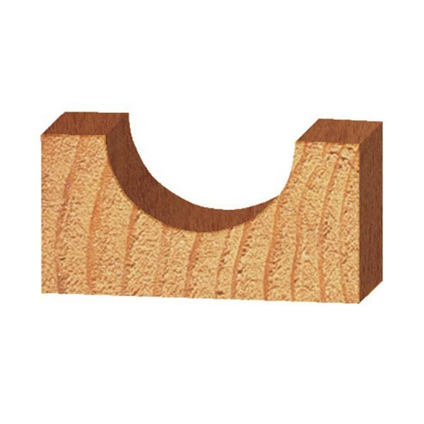 Round Nose / Core Box Router Bit - 1/2" SH - Image 4