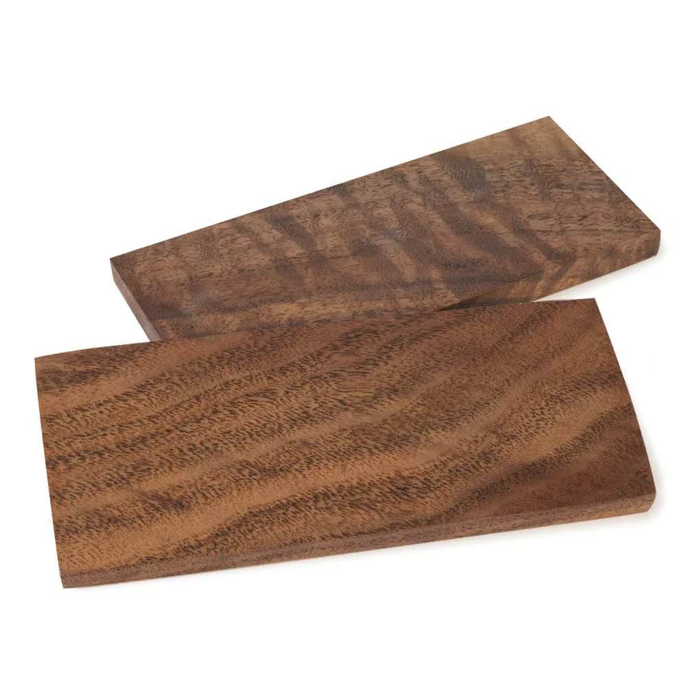 Claro Walnut Knife Scales - 3/8" x 2" x 5" - Pair - Image 2