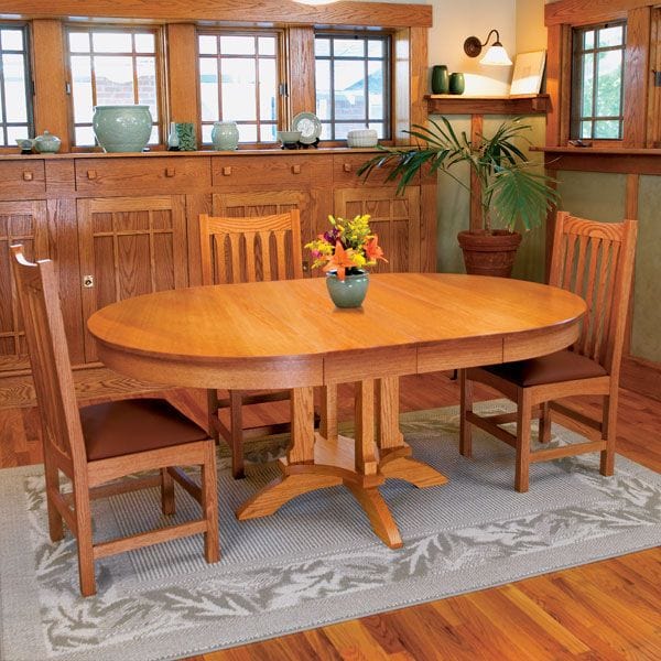 Woodworking Project Paper Plan to Build Arts & Craft Dining Table