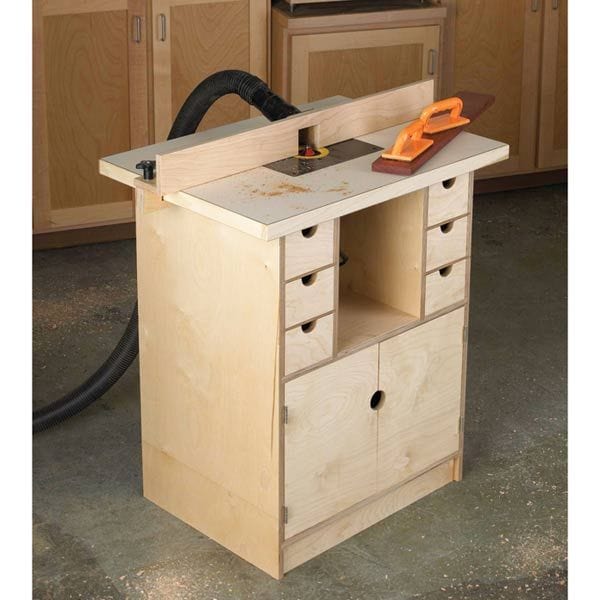 Woodworking Project Paper Plan to Build Router Table and Organizer