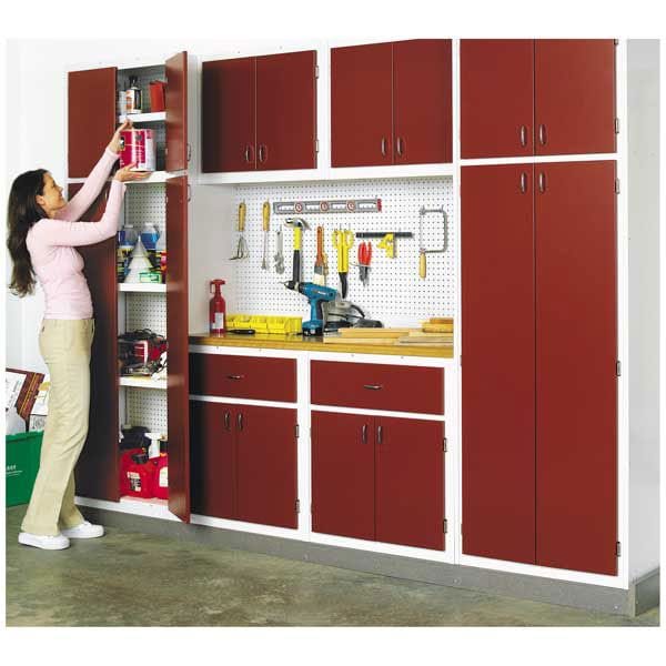 Woodworking Project Paper Plan to Build Utility Cabinet System for your Basement or Garage