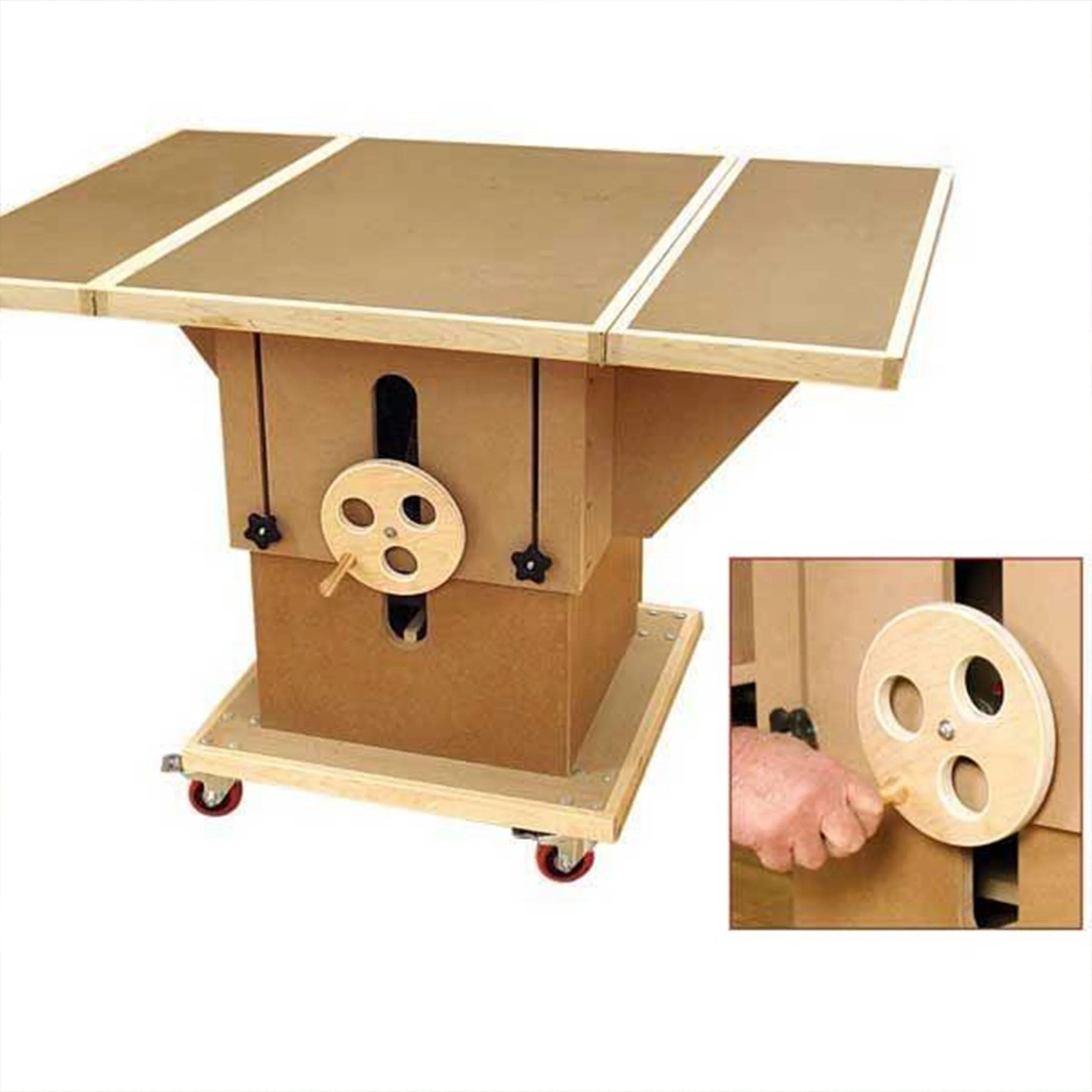 Woodworking Project Paper Plan to Build Adjustable 3-in-1 Assembly Table