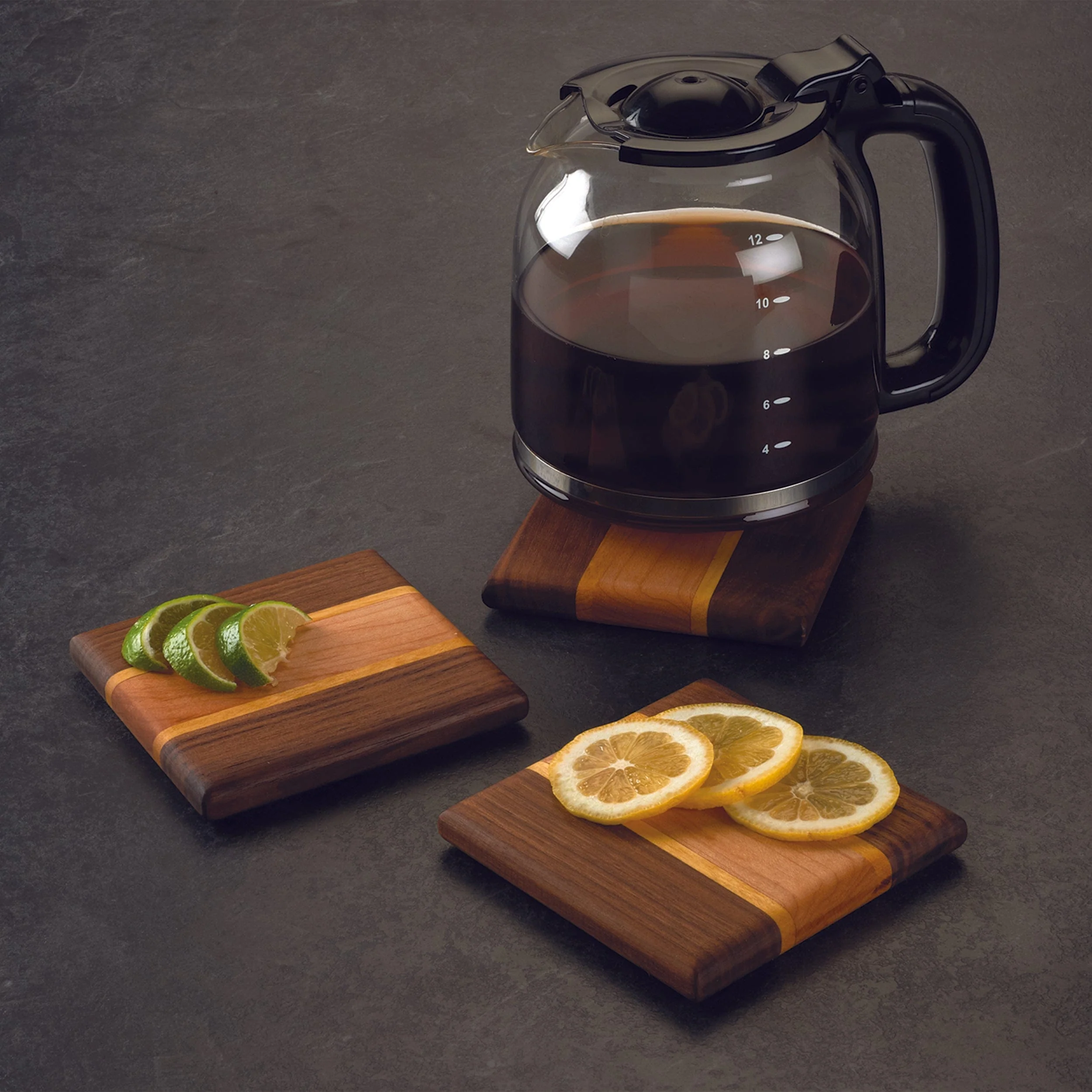 Cutting Board Kit - 3/4" x 5" x 16" - Walnut, Maple & Yellowheart - Image 3