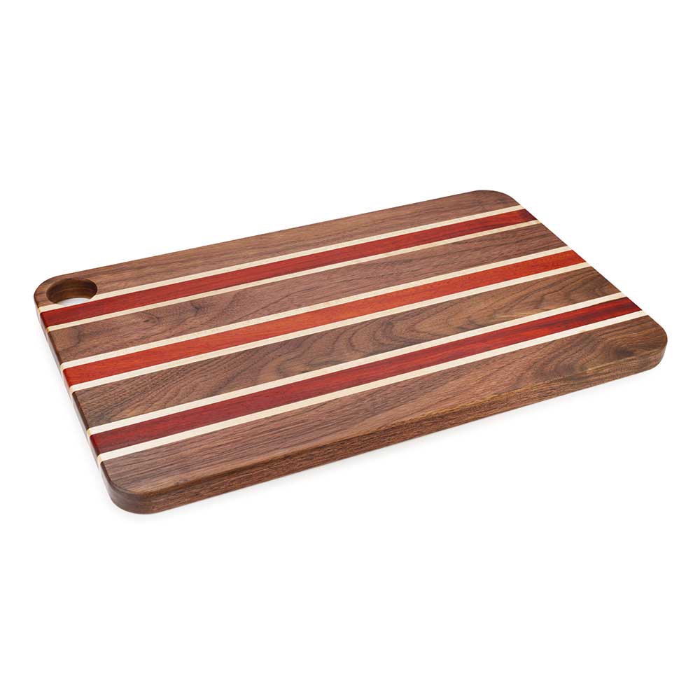 Heritage Blend Cutting Board Kit - 3/4" x 9-3/4" x 16" - Padauk, Walnut, Maple - Image 2
