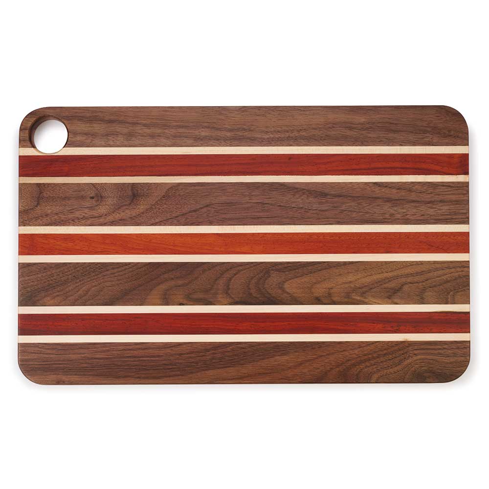 Heritage Blend Cutting Board Kit - 3/4" x 9-3/4" x 16" - Padauk, Walnut, Maple - Image 3