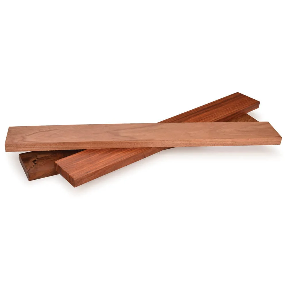 Macacauba, Padauk, and Goncalo Alves Thin Stock Assortment - 3/4" x 3" x 24" - 3 Piece
