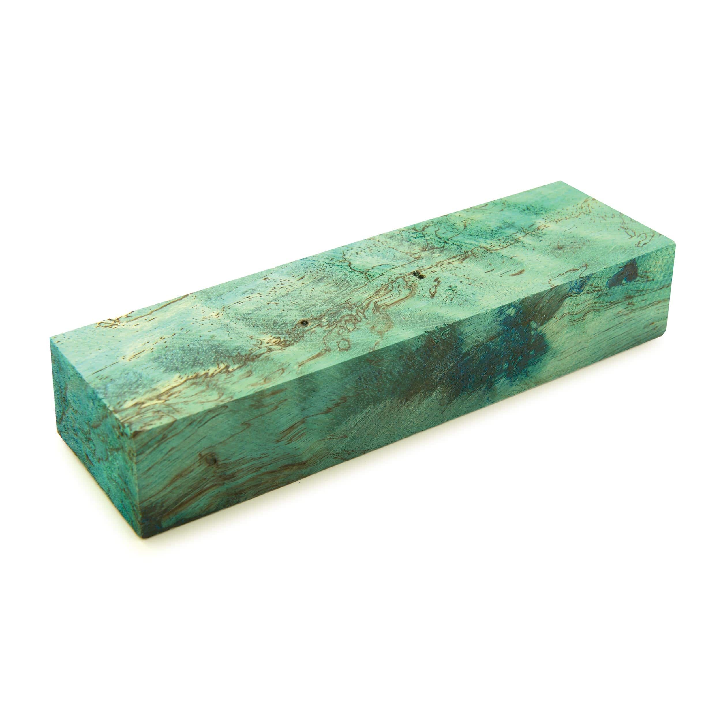 Stabilized & Dyed Spalted Tamarind Knife Scale - 1" x 1-1/2" x 5" - Image 2