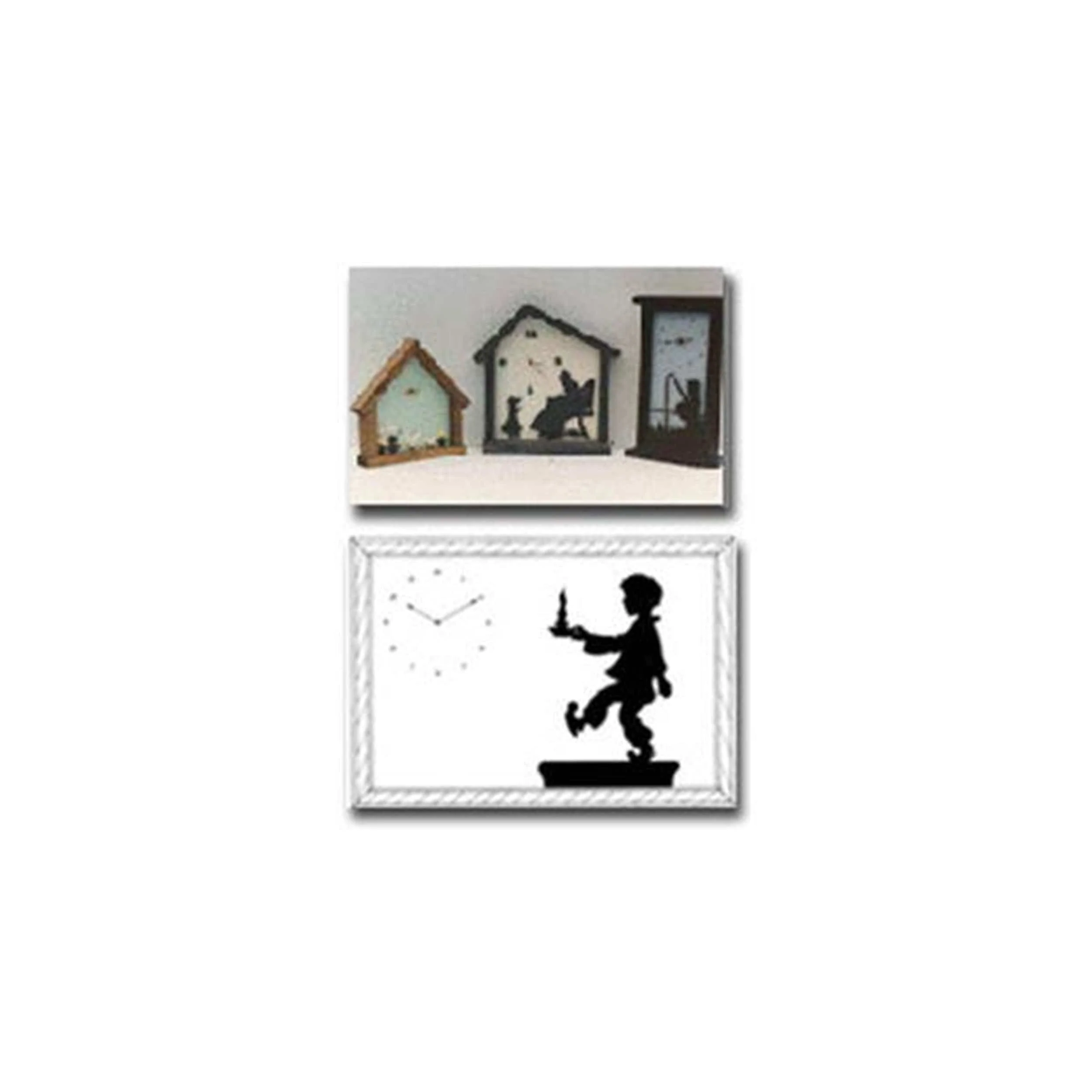 Woodworking Project Paper Plan to Build 8 Silhouette Mantle Clock Patterns