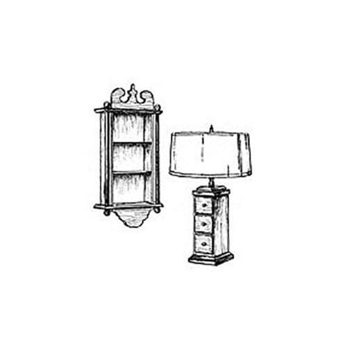 Woodworking Project Paper Plan to Build Clock Case Shelf and Curio Lamp
