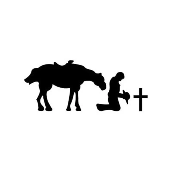 Woodworking Project Paper Plan to Build Small Praying Cowboy Shadow