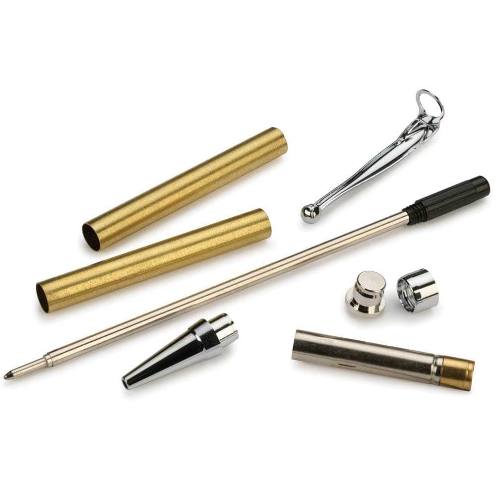 Debonair Slim Style Ballpoint Pen Kit - Chrome - Image 2