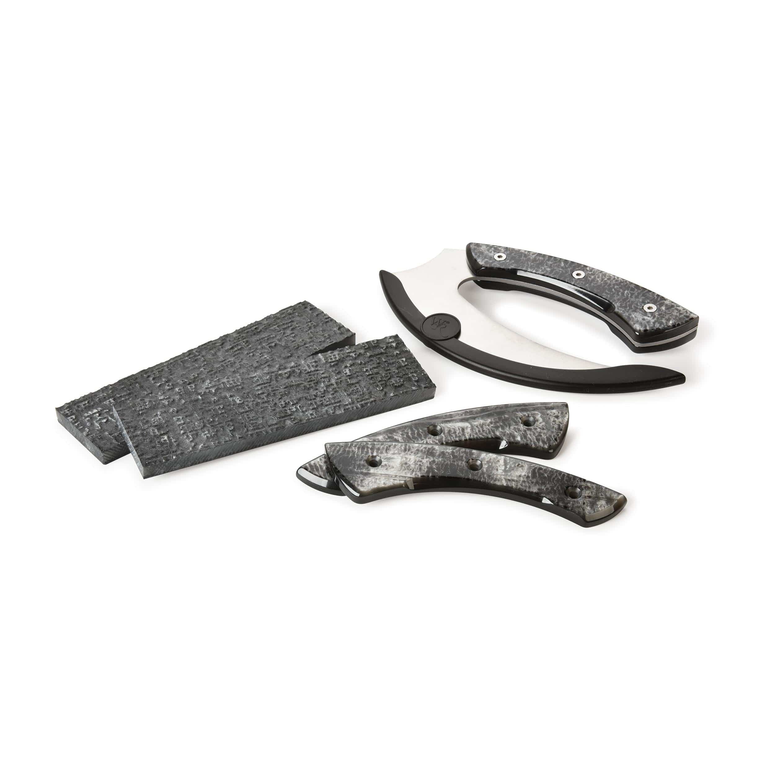Poly Resin Knife Scales - 3/8" x 2" x 7" - Oyster - Pair - Image 3